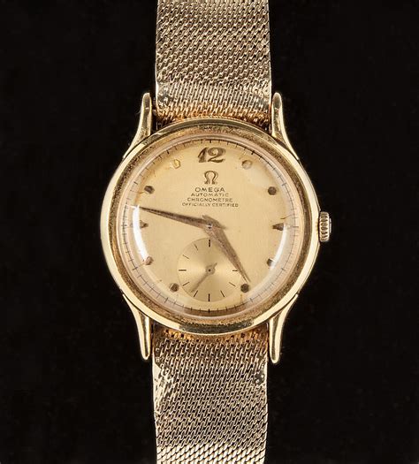 vintage 14k gold omega mens gold watch|omega ladies gold watch 1960.